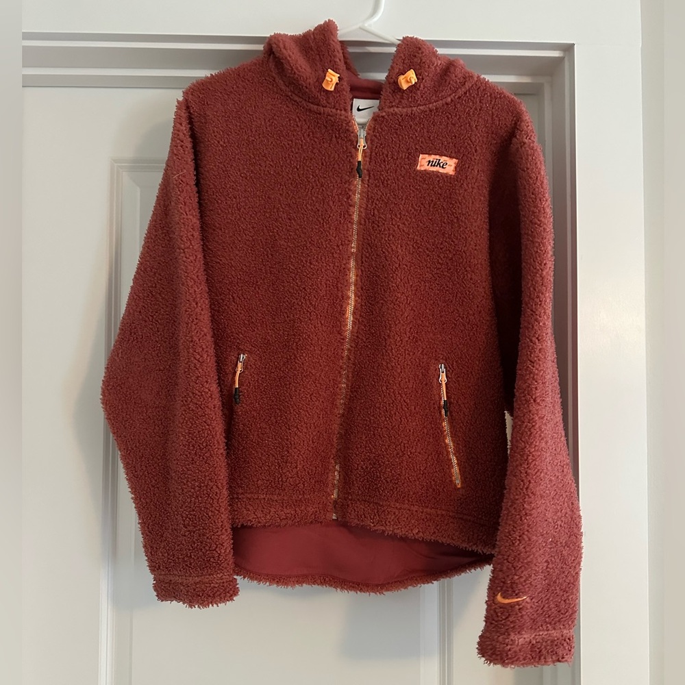 Nike Sherpa Jacket - Rust Red